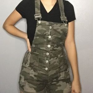 Camo one piece but shorts